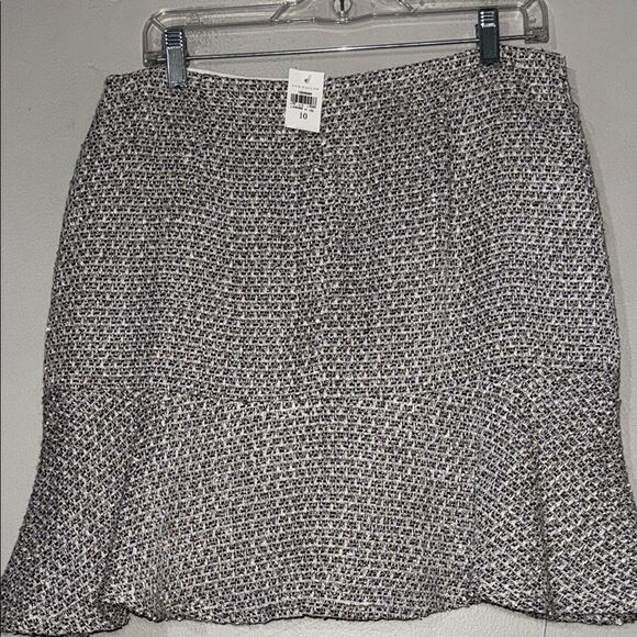 Ann Taylor Black and White A-Line Mini Skirt - Picture 8 of 11